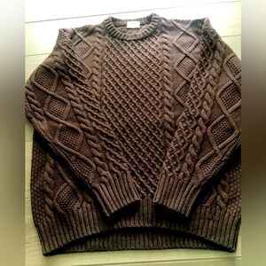 Sundays best aritzia Peggy sweater dark brown xxs